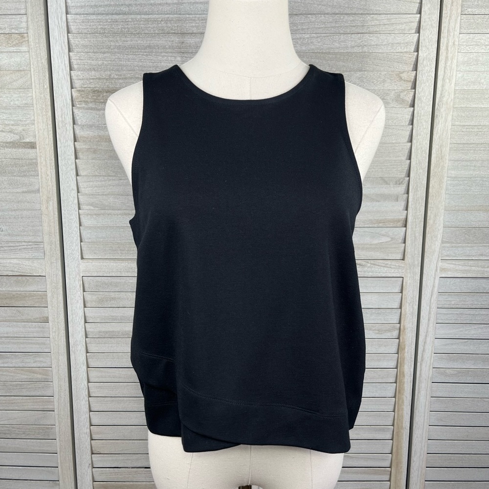 BANANA REPUBLIC Cropped Sleeveless Top Black-Small